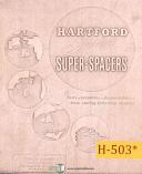 Hartford 8" and 12", Super Spacer Parts and Instructions Manual 1966